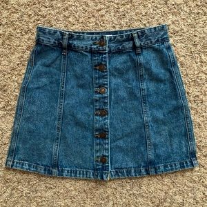 Forever 21 mini jean skirt, size small